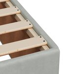 vidaXL Sommier à lattes de lit et matelas Gris clair 160x200cm Velours
