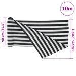 vidaXL Filet brise-vue anthracite et blanc 1 8x10 m PEHD 150 g/m²