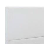 vidaXL Cadre de lit sans matelas blanc similicuir 160x200 cm