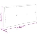 vidaXL Coussins de palette lot de 2 rose tissu