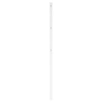 vidaXL Tête de lit métal blanc 120 cm