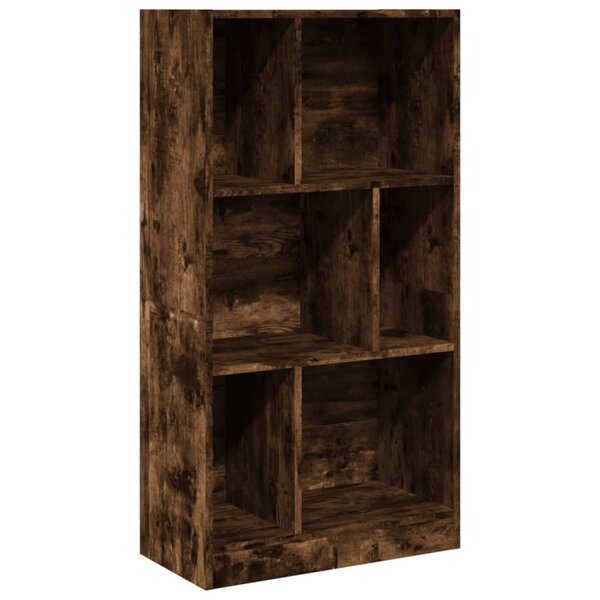 vidaXL Bibliothèque chêne fumé 57x28 5x107 5 cm bois d'ingénierie