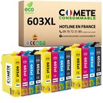 12 Cartouches 603 XL Epson Compatibles Comete, Entreprise Française