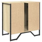 vidaXL Armoire lavabo de salle de bain chêne sonoma 60x35x60 cm