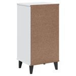 vidaXL Table de chevet VIKEN blanc bois d'ingénierie