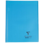 Cahier protège-cahier Koverbook Piqué Polypro 24x32 cm 160 P Seyes Coloris Alé... CLAIREFONTAINE