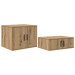 vidaXL Lit de rangement en chêne artisan 80x200 cm