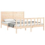 vidaXL Cadre de lit sans matelas 160x200 cm bois massif de pin