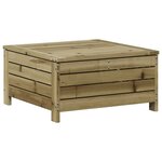 vidaXL Salon de jardin 7 Pièces bois de pin imprégné