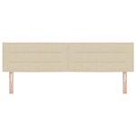 Tête de lit design lignes crème 180 cm en tissu