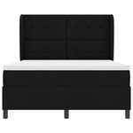 Lit Box Spring vidaXL avec Matelas Noir 140x190 cm Tissu