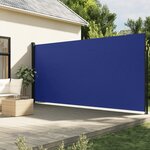 vidaXL Auvent latéral rétractable bleu 220x500 cm