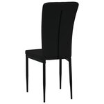 vidaXL Chaises à manger lot de 4 Noir Velours