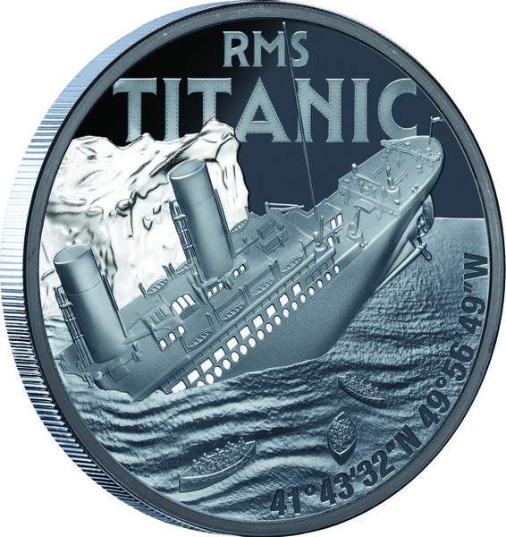 Pièce de monnaie en Argent 2 Dollars g 31.1 (1 oz) Millésime 2025 RMS TITANIC