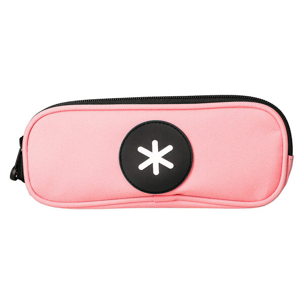 Trousse scolaire antartik ovale 2 compartiments         210x60x80mm coloris corail