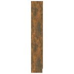 vidaXL Armoire à livres Chêne fumé 82 5x30 5x185 5cm Bois d'ingénierie