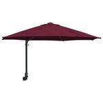 vidaXL Parasol de terrasse Bordeaux Polyester Grand Pliable