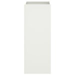 vidaXL Jardinière blanc 32x29x75 cm acier laminé à froid