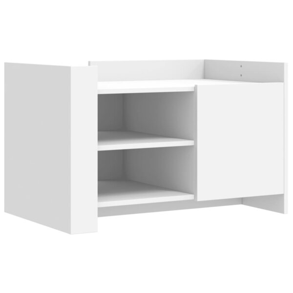 vidaXL Table basse blanc 80x50x50 cm bois d'ingénierie