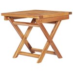 vidaXL Chaises longues lot de 2 avec table Bois de teck solide