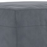 vidaXL Ensemble de canapés 4 Pièces avec coussins Gris foncé Velours