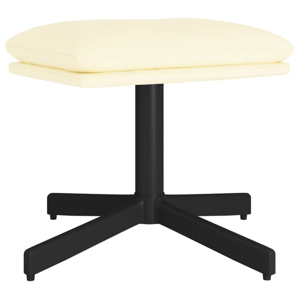 vidaXL Repose-pied Crème 60x60x36 cm Similicuir