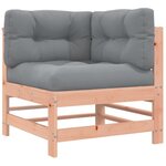 vidaXL Salon de jardin 6 Pièces avec coussins bois massif Douglas