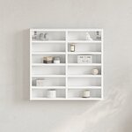 vidaXL Armoire à vitrine blanc 60x8 5x58 cm bois d'ingénierie
