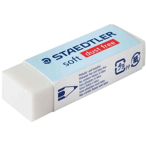 Gomme plastique soft s20  blanc staedtler