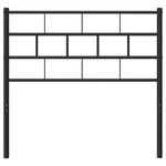 vidaXL Tête de lit métal noir 100 cm