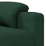 vidaXL Fauteuil de massage Vert foncé Tissu
