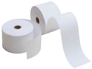 Pack de 5 Rouleaux thermiques, 57mm x 25m x 12mm,sans bois blanc KORES