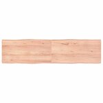 vidaXL Dessus de table bois massif traité bordure assortie