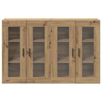 vidaXL Meubles muraux 2 Pièces Chêne Artisan 69 5x34x90 cm Bois d'ingénierie