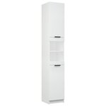 vidaXL Armoire de salle de bain blanc 32x34x188 5 cm bois d'ingénierie