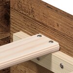 vidaXL Cadre de lit avec tiroirs Bois ancien Bois d'ingénierie