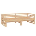 vidaXL Lit coulissant sans matelas 2x(90x200) cm Bois de pin massif