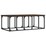 vidaXL Table basse chêne marron 100x50x35 5 cm bois d'ingénierie