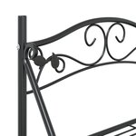 vidaXL Étagère à fleurs Noir 56x30x96 cm Acier
