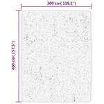 vidaXL Tapis shaggy à poils longs moderne noir et crème 300x400 cm