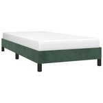 vidaXL Cadre de lit Vert foncé 100x200 cm Velours