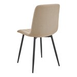 Lot de 2 chaises de salle à manger 89 x 43 x 51 cm marron clair 03_0008816