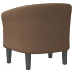 vidaXL Chaise cabriolet marron tissu