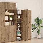 vidaXL Commode Chêne Artisan 45x42.5x185 cm Bois d'ingénierie