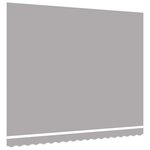 vidaXL Tissu de remplacement pour store pour cadre de 4x3 5 m Gris clair