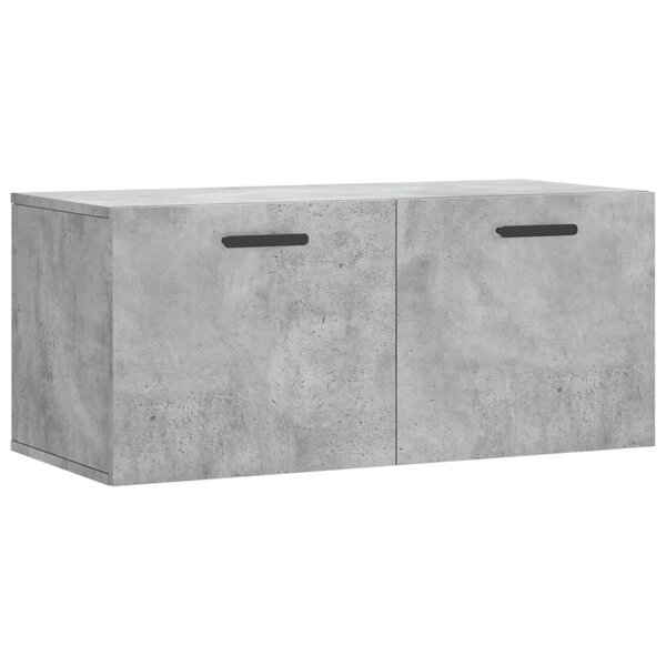 vidaXL Armoire murale gris béton 80x36 5x35 cm bois d'ingénierie