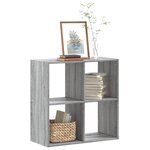 vidaXL Bibliothèque sonoma gris 68 5x32x68 5 cm bois d'ingénierie