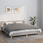 vidaXL Couverture lestée avec housse Gris 155x220 cm 7 kg Tissu
