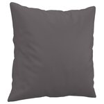 vidaXL Ensemble de canapés 2 Pièces avec coussins gris similicuir