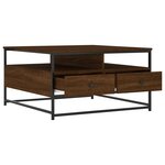 vidaXL Table basse chêne marron 80x80x45 cm bois d'ingénierie